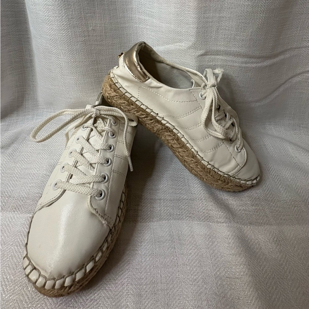Steve Madden White Espadrille Sneakers
